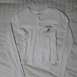 Brandy Melville White Long Sleeve Tee